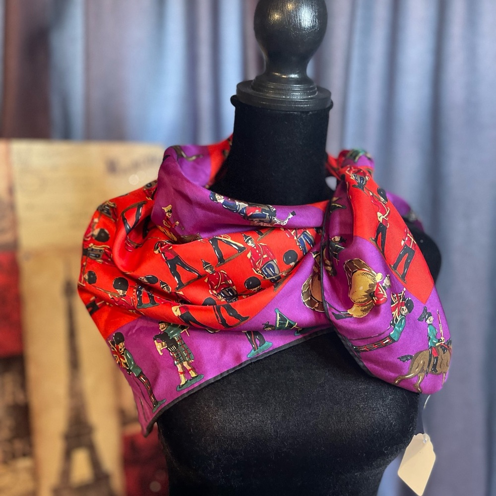 Designer Perry Ellis Silk Scarf